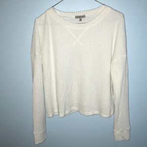 White long sleeve Charlotte Russe top